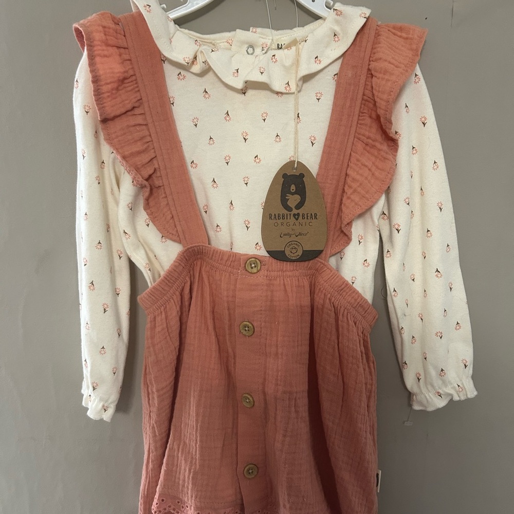 Rabbit & Bear Organic Pink Kids Casual Dress